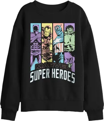 Produktbild von Avengers - "Super Heroes" Sweatshirt für Kinder TV30095 (152-158) (Schwarz)