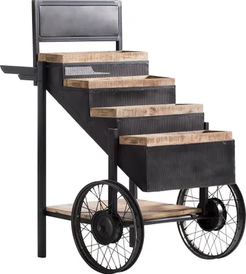 Produktbild von Leeds Vintage Marktwagen, Food Kart, Buffet, Servierwagen