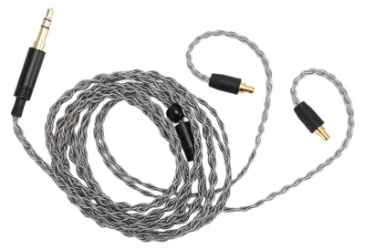Immagine prodotto di Cavo per cuffie, 1,2 m, rame argentato, connettore stereo da 3,5 mm, auricolari di ricambio per IE100 Pro IE400 IE500