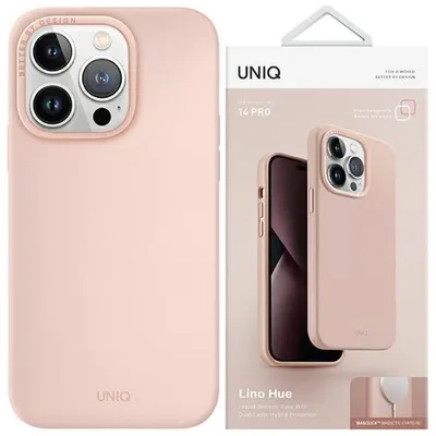 Produktbild von Uniq Lino Hue Etui Für Iphone 14 Pro Max Magclick Charging - Rosa