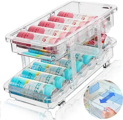 Immagine prodotto di Organizer per frigorifero, portabottiglie, smontabile, senza BPA, per lattine