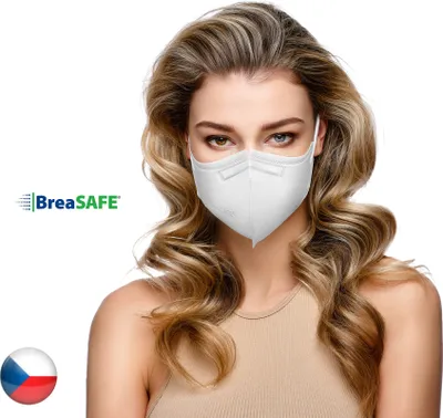Produktbild von Nanofaser-Atemschutzmaske FFP2 BreaSAFE weiß | 5 Stk. | M