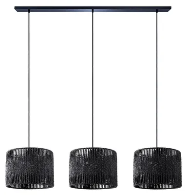 Produktbild von Pendelleuchte Esstisch Korb Boho Hängelampe Esszimmer Lampe E27 Rattan