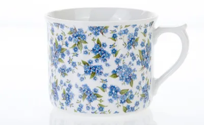 Produktbild von Tasse  0,7 l, Karlsbader Porzellan „Leander Loučky“, Vergissmeinnicht