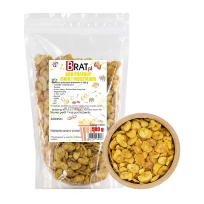 Zdjęcie produktu dla Bób prażony miód i musztarda 500g Brat.pl