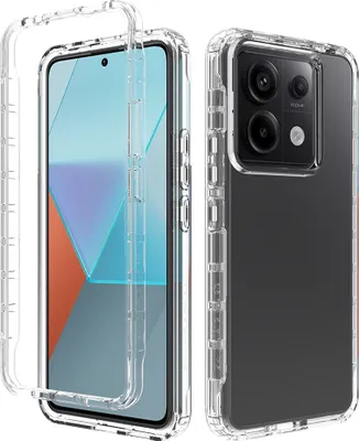 Immagine prodotto di Custodia Redmi Note 13 Pro 5G, Custodia protettiva ibrida trasparente posteriore in TPU Bumper antiurto per Xiaomi Redmi Note 13 Pro 5G