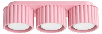 Zdjęcie produktu dla Plafon AURA 3 różowy Gx53 3xGx53 10W aluminium 8x10x32.5cm Sollux Lighting