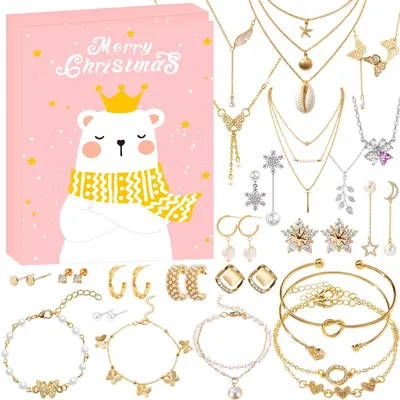 Produktbild von Schmuck Adventskalender 2026 Frauen 24 Tage Weihnachtskalender