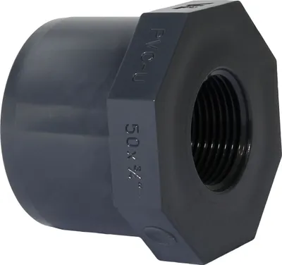 Produktbild von PVC-U Fitting Reduzierung 50mm x 3/4" IG für Rohr, Schlauch Pool Schwimmbecken
