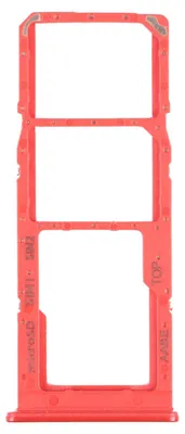 Image de Plateau pour carte SIM + plateau pour carte Micro SD pour Samsung Galaxy A12 Rouge - Pièce de rechange et accessoire