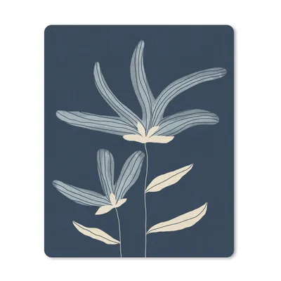 Produktbild von MuchoWow® Mauspad Mousepad Blumen - Pflanzen - Blau - Natur 19x23 cm - Mousepads - Maus Mat - Pad - Mausunterlage - Mauspads - Spielen
