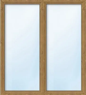 Obrázok produktu pre Balkónové dvere plastové dvojkrídlové so štulpom ARON Basic biele/zlatý dub 1200 x 1950 mm