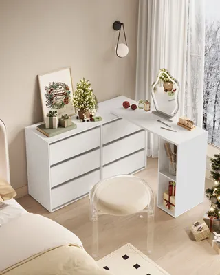 Produktbild von SONGMICS HOME Kommode, Schrank, Schminktisch mit Regal, Toolless-Technologie
