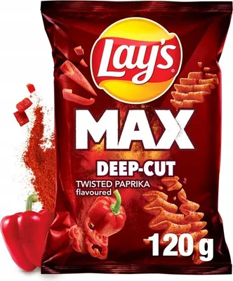 Zdjęcie produktu dla Lay's Chipsy ziemniaczane Maxx Papryka 120g