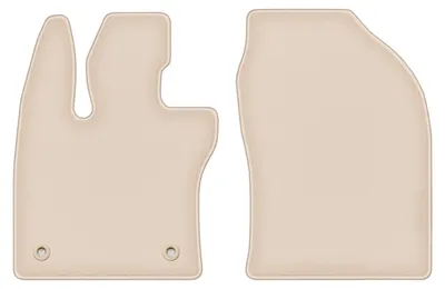 Produktbild von DURBAN Beige Velours-Fußmatten vorne für Toyota Prius V Liftback (2023-)