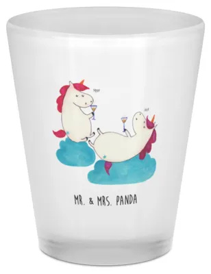 Produktbild von Mr. & Mrs. Panda Pinnchen Einhorn Sekt - Transparent - Geschenk, Shot Glas, Party, Gläschen, Spaß, Likörglas, Unicorn, Schnapsglas, Stamperl, Einhörner, Freundin, BFF