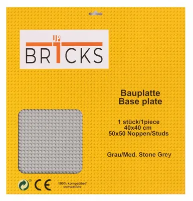 Produktbild von BR1CKS Baseplate Med. Stone Grey 50x50