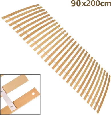 Produktbild von karpalový lamelový rošt Rolovací bezrámový rám 90x200cm s 28 lamelami Nosnost do cca 150 kg Komfortní rolovací lamelový rošt Březové dřevo Dřevěné lamely Vhodné pro všechny matrace