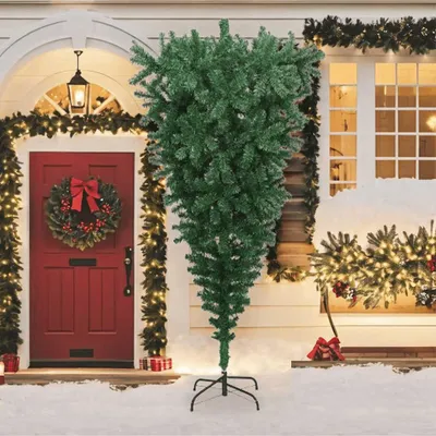 Produktbild von vidaXL Künstlicher Weihnachtsbaum mit Ständer Umgekehrt Grün 240 cm