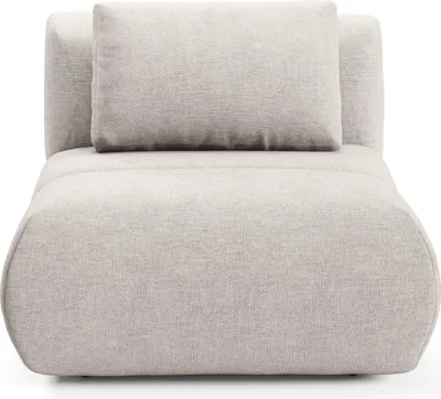 Produktbild von Masseno Polstersessel ATOMO, Modern Loungesessel ergonomisch, Chenille Beige