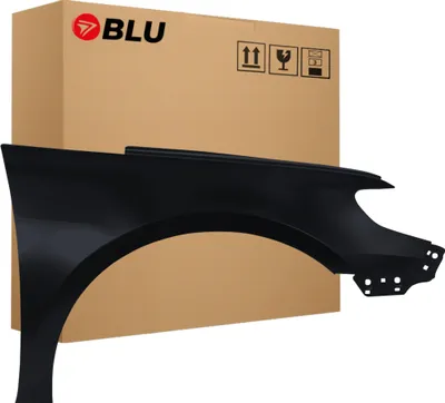 Produktbild von BLU Kotflügel Passend für Volkswagen Passat CC LC9X Rechts Schwarz TiefSchwarz | 2008-2012 | Vorderseite Vorne | Lackiert | Einbaufertig