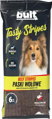 Produktbild von BULT | Hundefutter - Hundesnacks - 6x Strips Rindfleisch - 60g Rindfleischsnacks