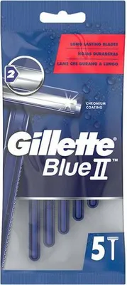 Immagine prodotto di Gillette Blu II Rivestimento al cromo 5 unità