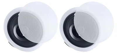 Obrázek produktu pro VEVOR, 2 vestavěné reproduktory Bluetooth, průměr 203,2 mm, 2cestné reproduktory se zesilovačem a výkonem 50 W, kabelové stropní reproduktory pro domácí kino, kryté terasy a montáž do podhledu