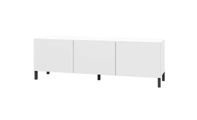 Produktbild von Sophia Lowboard 139 cm 3-türig mit Metallfüßen weiß-matt