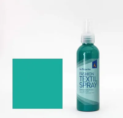 Immagine prodotto di La Pajarita spray tessile 100ml turchese - vernice tessile per progetti artigianali