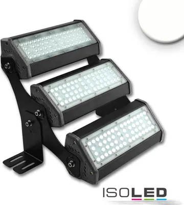 Produktbild von ISOLED LED Fluter/Hallenleuchte LN 3x 50W, IK10, 30°x70°, IP65, 1-10V dimmbar, neutralweiß