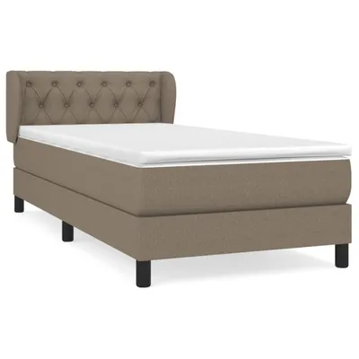 Produktbild von vidaXL Boxspringbett mit Matratze Taupe 80x200 cm Stoff