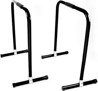 Produktbild von Slavikosway Dip Station Barren Fitness Parallettes 73x61cm Calisthenics Schwarz