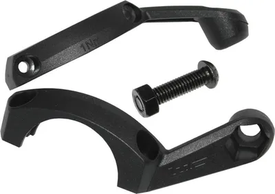 Produktbild von Busch & Müller 470BHPB Lenkerhalter Unterschale b&m schwarz mit Muttern, schwarz