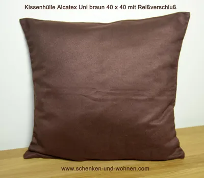 Produktbild von Kissenhülle braun Alcatex 40 x 40 cm