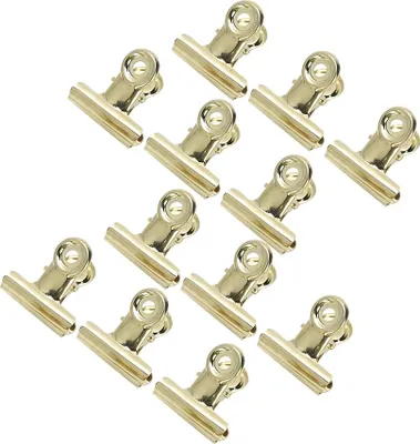Image de 12 pcs Clip ongles courbe C Clip allongement ongles, clips multifonctions Accessoires art ongles pour allongement et fixation des ongles en fibre de verre(Or)