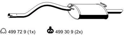 Produktbild von ERNST 313056 Endschalldämpfer für FORD KA (RB) Auspuff