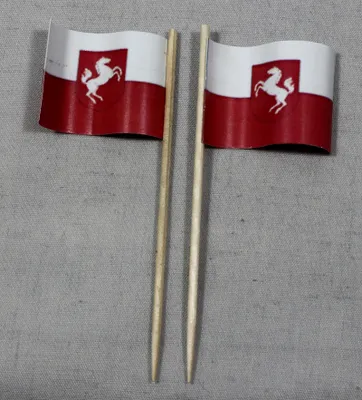 Produktbild von Party-Picker Flagge Westfalen Papierfähnchen in Spitzenqualität 25 Stück Beutel