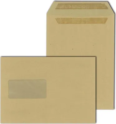 Produktbild von Versandtasche mit Fenster 500 St., selbstklebend DIN C5