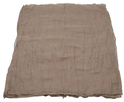 8 Polyester-Servietten, Crinkle-Textur, 50x50 cm, waschbar, braun
