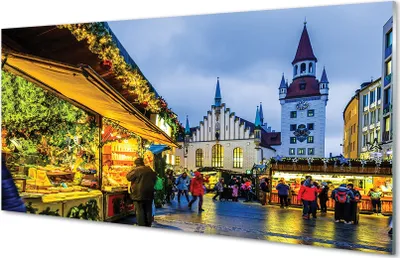 Produktbild von Glasbilder 120x60 Wandkunst Deutschland Altmarkt Urlaub