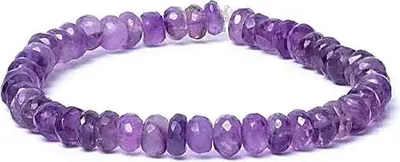 Productafbeelding van Armband Amethist Facet Aa Kwaliteit Elastiek - 0.6 Cm