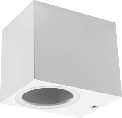 Produktbild von Wandleuchte McShine Square-W weiß IP44 1x GU10 Aluminium Gehäuse