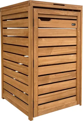 Immagine prodotto di AXI Lex Copribidone Spazzatura in Legno Marrone - Copri Bidone Spazzatura 1 contenitore - Max. 240L - Copribidone Spazzatura Esterno con eccellente ventilazione