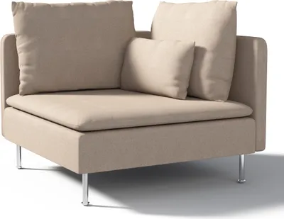Produktbild von Dekoria Bezug für Söderhamn Eckelement, beige-grau, Bezug für Eckelement