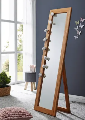 Produktbild von Standspiegel 50x175cm 'Bayreuth' Kernbuche massiv