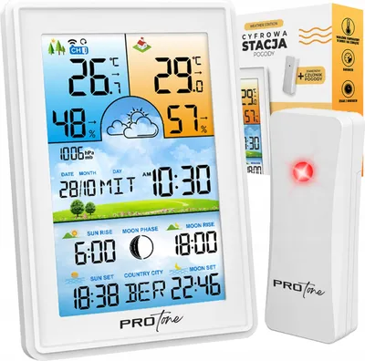 Zdjęcie produktu dla Cyfrowa Stacja Pogody E0360