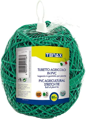 Immagine prodotto di Verde, 500 g, diametro 3 mm, fascetta in PVC per piante, ortaggi e fiori, lunghezza circa 80 metri