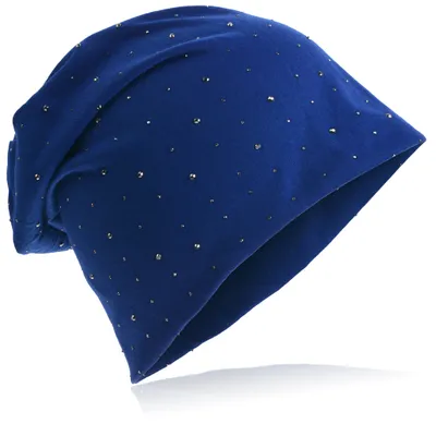Produktbild von Beanie Muetze Strass Nieten Marine
