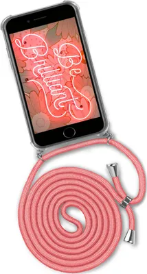 Produktbild von TWIST-Case + TWIST-Cord für iPhone 7 Plus / iPhone 8 Plus, Farbe:Kooky Flamingo (Silber)